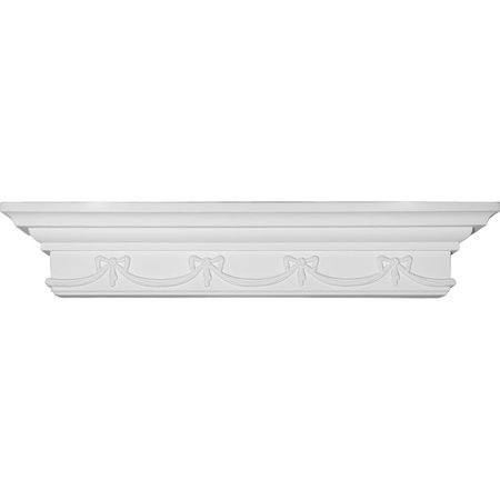 EKENA MILLWORK 24"W x 4 3/8"H x 4 1/8"P Versailles Shelf SH24X04X04VE